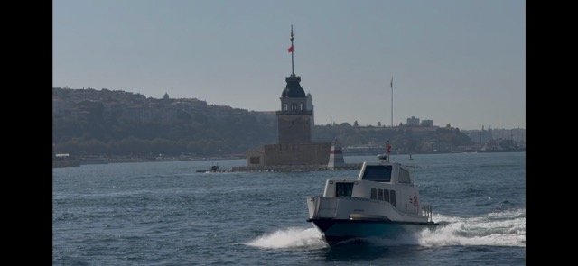 Maiden Tower seen from Ferry to Kadikoy 1-Day in Kadıköy; Enjoy Istanbul’s Asian Side